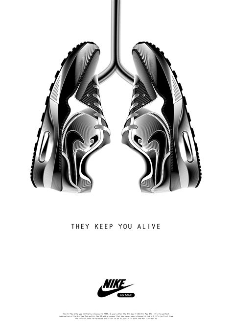 Posters of Nike Air shoes “They Keep You Alive” 